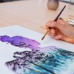 My project in Double Exposure Watercolor: Painting Nature course. Een project van Traditionele illustratie, Aquarelschilderen, Realistische tekening y Naturalistische illustratie van Jessica Janik - 03.10.2021