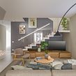 2020 - CASA DI ALESSANDRA E ANDREA [RENDER]. Interior Architecture, Interior Design, Interior Decoration, ArchVIZ, Furniture Design, Making, and 3D Modeling project by Lia Lovisolo - 10.05.2021