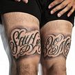 Lettering tattoo freehand . Desenho de tatuagens projeto de Delia Vico - 13.10.2021