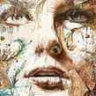 Just out of Reach - Step by Step painting by Carne Griffiths. Un proyecto de Ilustración tradicional, Bellas Artes, Pintura, Pintura a la acuarela, Dibujo, Dibujo de Retrato e Ilustración con tinta de Carne Griffiths - 15.01.2016