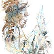 Refraction - Painted with ink and tea by Carne Griffiths. Fine Arts, and Traditional illustration project by Carne Griffiths - 05.12.2015