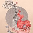 Mermaid (Markers). Een project van Traditionele illustratie y Manga van Caio Yo - 15.10.2021