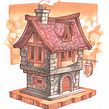 Little House (Markers). Een project van Traditionele illustratie y Manga van Caio Yo - 15.10.2021