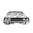 Chatarras(Registro grafico de autos abandonados). Un projet de Illustration traditionnelle, Dessin, Dessin au cra , et on de Iván Salamanca - 18.10.2021