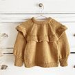 Jersey de Punto con Volante para niña – Ruffle Sweater. Costume Design, Fashion Design, and Fiber Arts project by Marta Porcel Vilchez - 12.17.2019