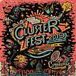 Clusterfest 2019 Poster. Poster Design, Design, Traditional illustration, Advertising, Graphic Design, T, pograph, T, pograph, Design, Comic, Lettering, Digital Lettering, H, and Lettering project by David Leutert - 06.06.2019