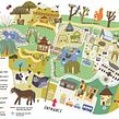 Samares Manor - Site Map. Traditional illustration, Editorial Design, Painting, Creativit, Digital Illustration, and Children's Illustration project by Lauren Radley - 12.31.2018
