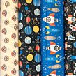 Fabric Collection - Space Monkeys. Un proyecto de Ilustración tradicional y Pattern Design de Allison Cole - 31.10.2021