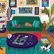 Puzzler's Paradise Puzzle for Badge Bomb Ein Projekt aus dem Bereich Traditionelle Illustration von Allison Cole - 31.10.2021