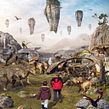 WALKING WITH DINOSAURS. Een project van Traditionele illustratie, Digitale illustratie, Matte painting y  Digitaal schilderij van Milan Stevanović - 04.05.2015