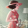 Mrs Maisel. Ilustração tradicional projeto de Ana Ilustra - 17.08.2020