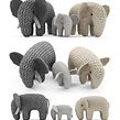 Knitted Elephants Toys. Un progetto di 3D, Modellazione 3D e ArchVIZ di Milan Stevanović - 18.02.2018