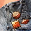 Embroidered Desert Landscape Pin. Accessor, Design, Arts, Crafts, Jewelr, Design, and Embroider project by Melissa - 11.15.2021