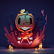Little Possessed Dude (collab with Jetpacks & Rollerskates). Ilustração tradicional, 3D, e Design de personagens 3D projeto de Mohamed Chahin - 01.11.2021