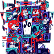 Maskatesta  Ein Projekt aus dem Bereich Traditionelle Illustration, Design und Verlagsdesign von Mr. Kone - 24.11.2021