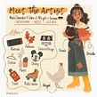 Meet the Artist 2021. Traditional illustration project by Meike Schneider - 11.25.2021