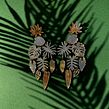 Queen of the Jungle Earrings . Jewelr, and Design project by Amanda Woodcock - 11.29.2021