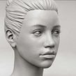 Girl Sculpt Ein Projekt aus dem Bereich Design von 3-D-Figuren, 3-D-Modellierung, 3D und Skulptur von Davide Sasselli - 06.12.2021