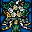 Wedding Bouquet Stained Glass Window. Un proyecto de Interiorismo de Flora Jamieson - 07.12.2021