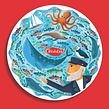 Bird's Eye -  Ocean Explorer Competition Plate  Ein Projekt aus dem Bereich Traditionelle Illustration, Werbung, Digitale Illustration und Kinderillustration von Gareth Lucas - 03.09.2019