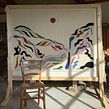 Paysages w/ tufting. Traditional illustration, Arts, Crafts, Interior Design, and Decoration project by Célia Bruneau - 12.09.2021