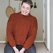 Cable pullover with bobbles. Arts, and Crafts project by Sari Nordlund - 12.10.2021