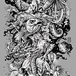 Poster Magia dos Livros. Ilustração tradicional e Ilustração digital projeto de Marcelo Anache - 27.12.2021