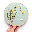 Plant Embroidery. Embroider, and Fiber Arts project by Anna Hultin - 01.09.2022