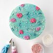 Under the Sea Pattern Cake. Design, e Artesanato projeto de Liz Shim - 11.01.2022