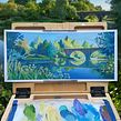 Plein Air Painting. Painting, Gouache Painting, Acr, lic Painting, Oil Painting, Drawing, Fine Arts, Artistic Drawing, and Graphic Design project by Mike Thomas - 01.13.2022