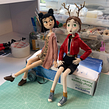 'Melanie, Bea and Grim' Comic Puppets. Un proyecto de Diseño, Ilustración tradicional, Animación, Dirección de arte, Diseño de personajes, Diseño de vestuario, Artesanía, Stop Motion, Needle felting, Costura y Bordado de Adeena Grubb - 19.01.2022