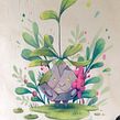 Hello plant friend. Art Direction, Character Design, Traditional illustration, Drawing, Painting, and Gouache Painting project by Julia Körner - 02.04.2021