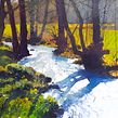 Creating light, texture and form. Representing the essence of nature.. Pintura projeto de Richard Thorn - 27.01.2022