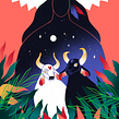 Parintins | Nivea. Ilustração tradicional e Ilustração digital projeto de Laura Athayde - 06.02.2022