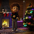 'Bob Ross' Happy Little Christmas Animation. Un proyecto de Diseño, Ilustración tradicional, Animación, Dirección de arte, Diseño de personajes, Diseño de vestuario, Artesanía, Diseño de interiores, Diseño de iluminación, Escenografía, Vídeo, Stop Motion, Animación de personajes, Creatividad, Stor y telling de Adeena Grubb - 08.02.2022