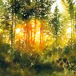 "Gilded Trees" Ein Projekt aus dem Bereich Aquarellmalerei von Katarzyna Kmiecik - 15.08.2020