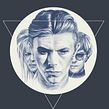 Bowie in film - Poster design Ein Projekt aus dem Bereich Traditionelle Illustration, Musik, Plakatdesign, Realistische Zeichnung und Porträtzeichnung von Charlotte Delarue - 15.02.2022