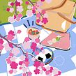 Adobe France : Hanami. Traditional illustration project by Louisa Schwartz - 02.16.2022