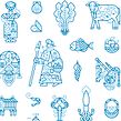 Aldi - Apertura en Galicia. Een project van  Ontwerp, Traditionele illustratie,  Reclame, Vectorillustratie, Grafisch ontwerp,  Creativiteit, Tekening met potlood,  Tekening y Digitale illustratie van Carlos Arrojo - 21.02.2022