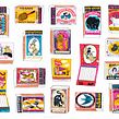 An exploration of vintage matchbox designs. Ilustração tradicional, Artesanato, Artes plásticas, Serigrafia, e Criatividade projeto de Charlotte Farmer - 23.02.2022