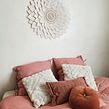 Réalisation de fleur murale avec la technique du macramé . Un progetto di Artigianato, Creatività e Macramè di Steffi Godmé - 01.03.2022