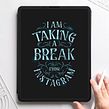 "Taking a Break from Instagram" Lettering. Lettering, Digital Lettering, T, pograph, T, pograph, and Design project by Nico Ng - 03.07.2022