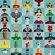 Superhéroes & Cómics. Een project van  Ontwerp, Traditionele illustratie, Ontwerp van personages, Informatieontwerp, Stripboek,  Infographics, Vectorillustratie y  Concept art van Norbi Baruch - 10.03.2022