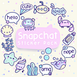 Snapchat Sticker Pack. Ilustração tradicional, e Design gráfico projeto de Becky Cas - 18.03.2022