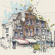 International Urban Sketching Symposium Amsterdam Ein Projekt aus dem Bereich Traditionelle Illustration von Albert Kiefer - 21.03.2022