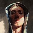 Brush test for my Domestika class brush set. Traditional illustration, and Portrait Drawing project by Daniel Ibanez - 03.02.2022