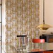 Onyx Skyline Hand Printed Wallpaper. Design, Traditional illustration, Pattern Design, Interior Architecture, Interior Design, Screen Printing, Creativit, Printing, Decoration & Interior Decoration project by Daniel Heath - 04.06.2022