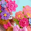 Galletas de flores de azúcar. Food St, ling, Floral, Plant Design, and Fine Arts project by VanilleCouture (Lili Cuéllar y Willie Soto) - 04.08.2022