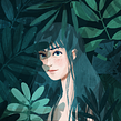 In the Jungle. Botanical Illustration, Traditional illustration, Portrait Drawing, Floral, Plant Design, Digital Illustration, and Digital Drawing project by Martina Hoffmann - 04.11.2022