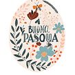 Lettering BUONA PASQUA . Traditional illustration, Digital Illustration, Digital Lettering, and Lettering project by Chiara Bacchini - 04.12.2022